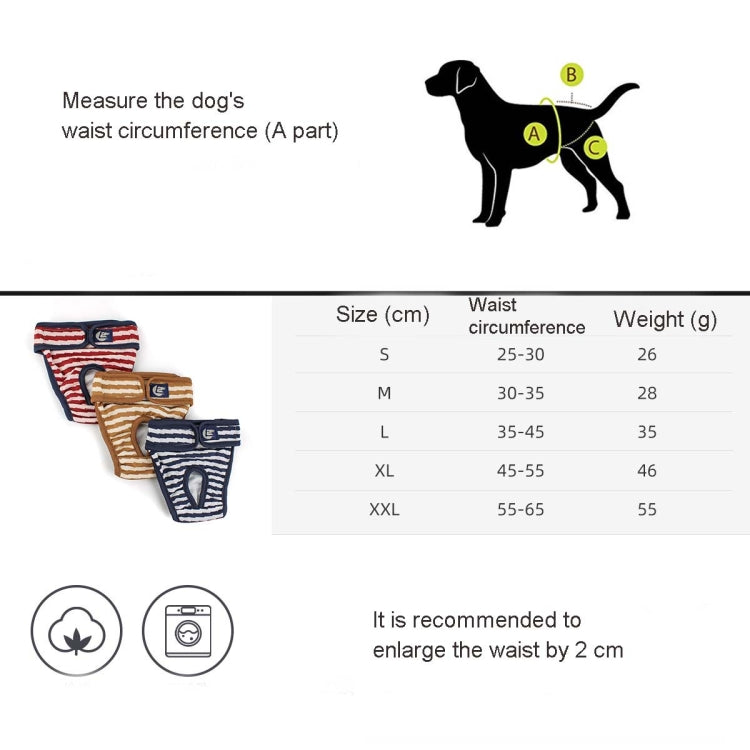Pet Striped Physiological Pants Dog Menstrual Pants