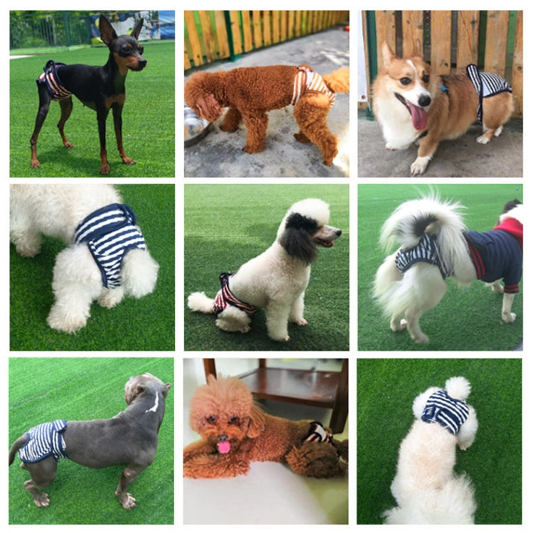 Pet Striped Physiological Pants Dog Menstrual Pants