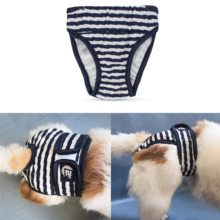 Pet Striped Physiological Pants Dog Menstrual Pants