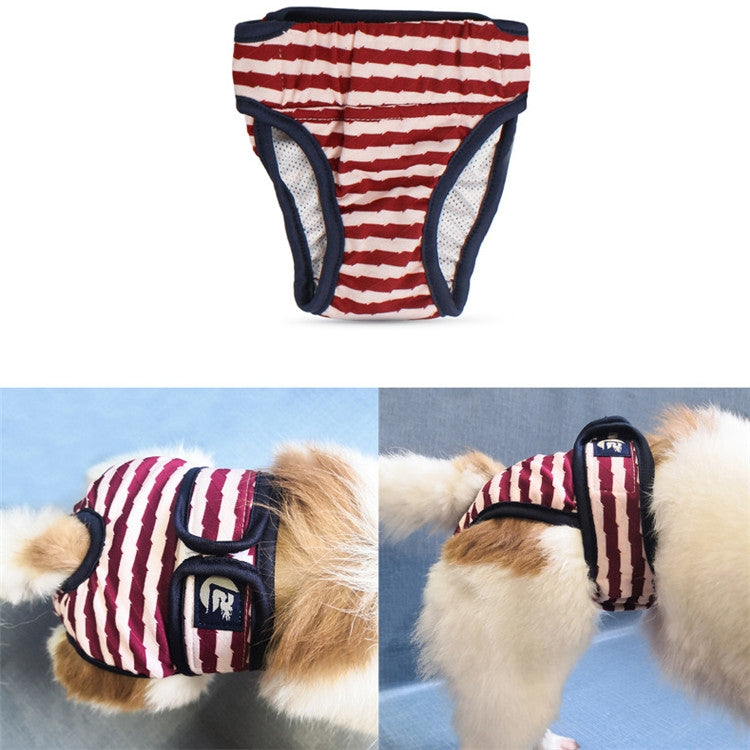 Pet Striped Physiological Pants Dog Menstrual Pants