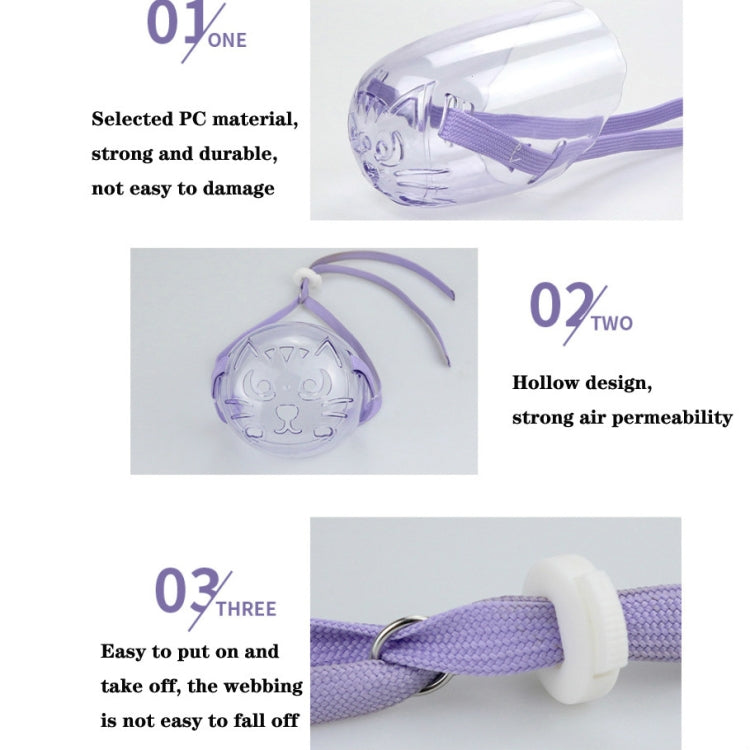 Pets Bathing Injection Anti-Bite Transparent Muzzle