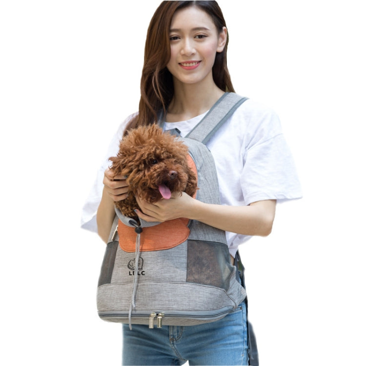 LDLC Chest Messenger Bag Pet Can Be Exposed Portable Breathable Backpack