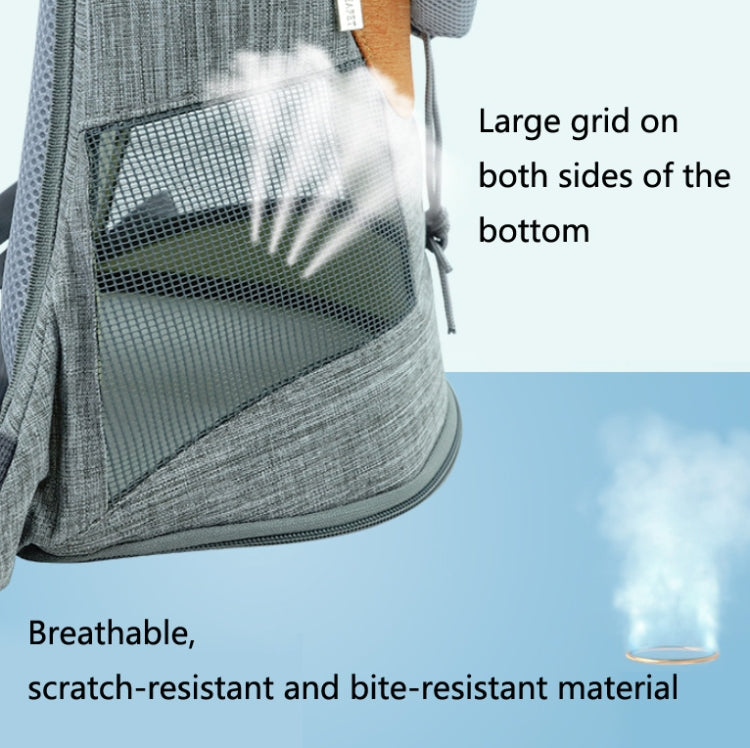 LDLC Chest Messenger Bag Pet Can Be Exposed Portable Breathable Backpack