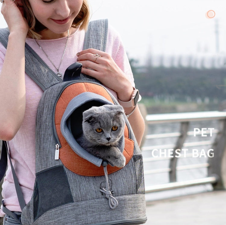LDLC Chest Messenger Bag Pet Can Be Exposed Portable Breathable Backpack