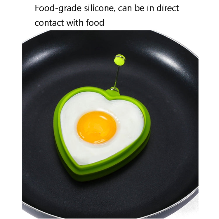 10 PCS Food Grade Silicone Heart-Shaped Omelette Pancake Mold Poached Egg Mold