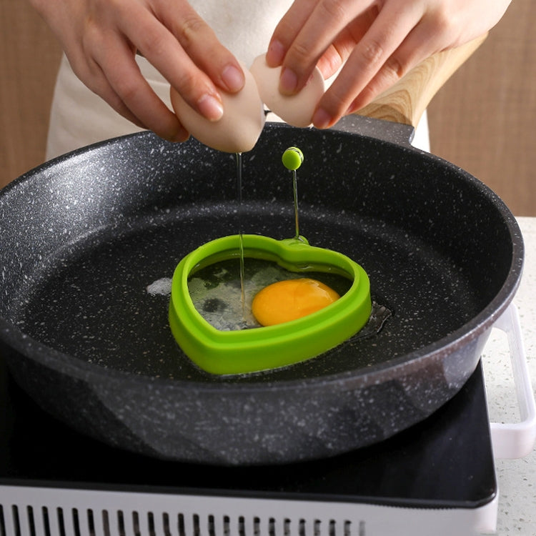 10 PCS Food Grade Silicone Heart-Shaped Omelette Pancake Mold Poached Egg Mold