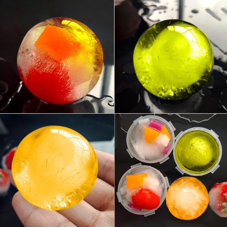 12 PCS Whiskey Ice Ball Mold Silicone PP Round Ice Tray Random Color Delivery