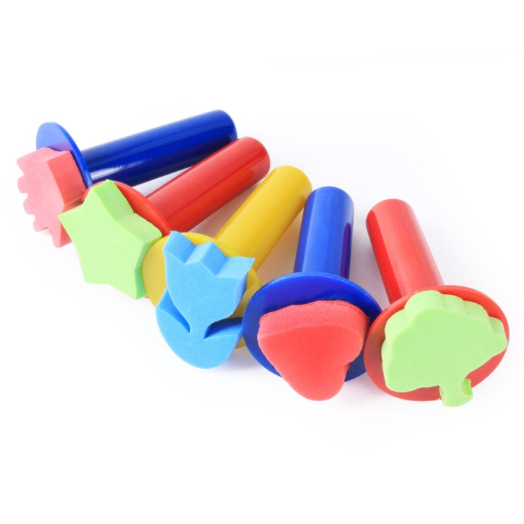 5 in 1 Children Painting Art DIY Brush Sponge Stamp