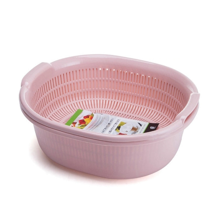 Double-Layer Vegetable Washing & Draining Basket Kitchen Fruit & Vegetable Storage Basket