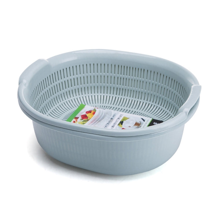Double-Layer Vegetable Washing & Draining Basket Kitchen Fruit & Vegetable Storage Basket