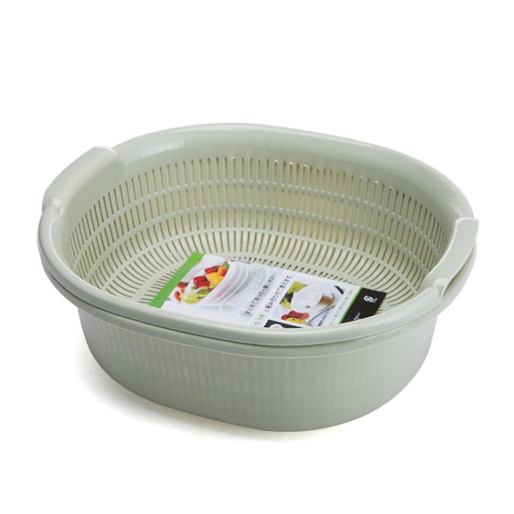 Double-Layer Vegetable Washing & Draining Basket Kitchen Fruit & Vegetable Storage Basket