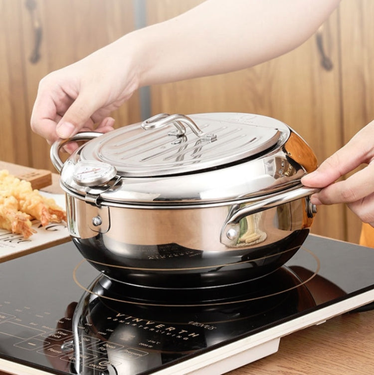 Fryer Pot Household TTemperature-controlled Multifunctional Thickening Pot