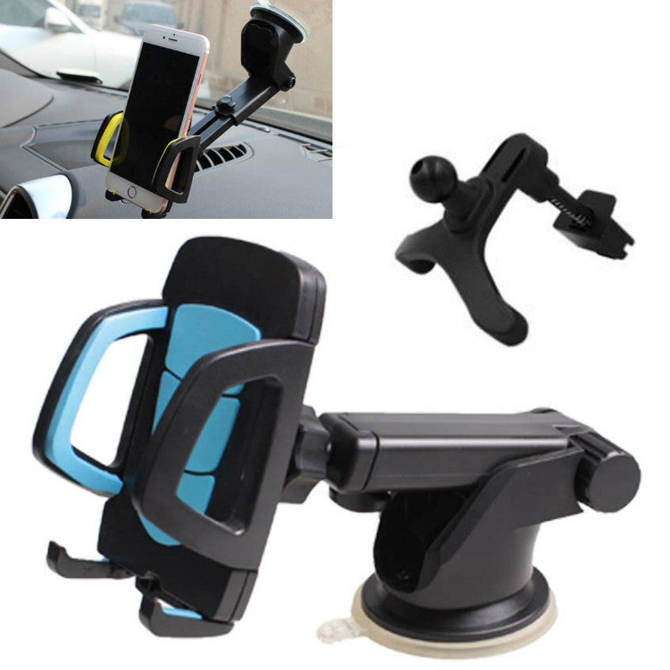 Versatile 3-in-1 Car Phone Mount: Suction Cup & Air Vent Holder for Easy Navigation