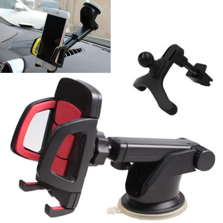 Versatile 3-in-1 Car Phone Mount: Suction Cup & Air Vent Holder for Easy Navigation