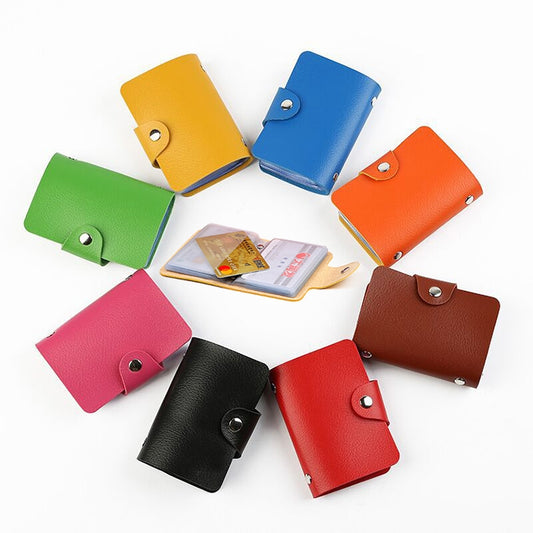 3 PCS Upgraded Version Card Bag Business Card Transparent Protective Cover Color Storage Card Holder, 24 Cards Single Side Single Page