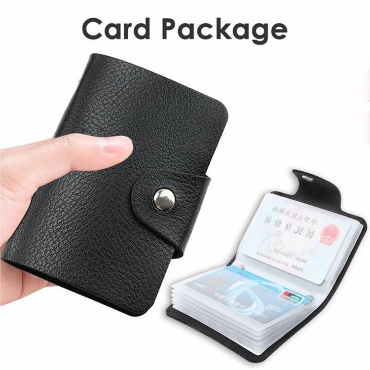3 PCS Upgraded Version Card Bag Business Card Transparent Protective Cover Color Storage Card Holder, 24 Cards Single Side Single Page