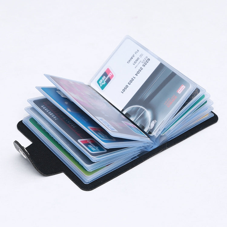 3 PCS Upgraded Version Card Bag Business Card Transparent Protective Cover Color Storage Card Holder, 24 Cards Single Side Single Page