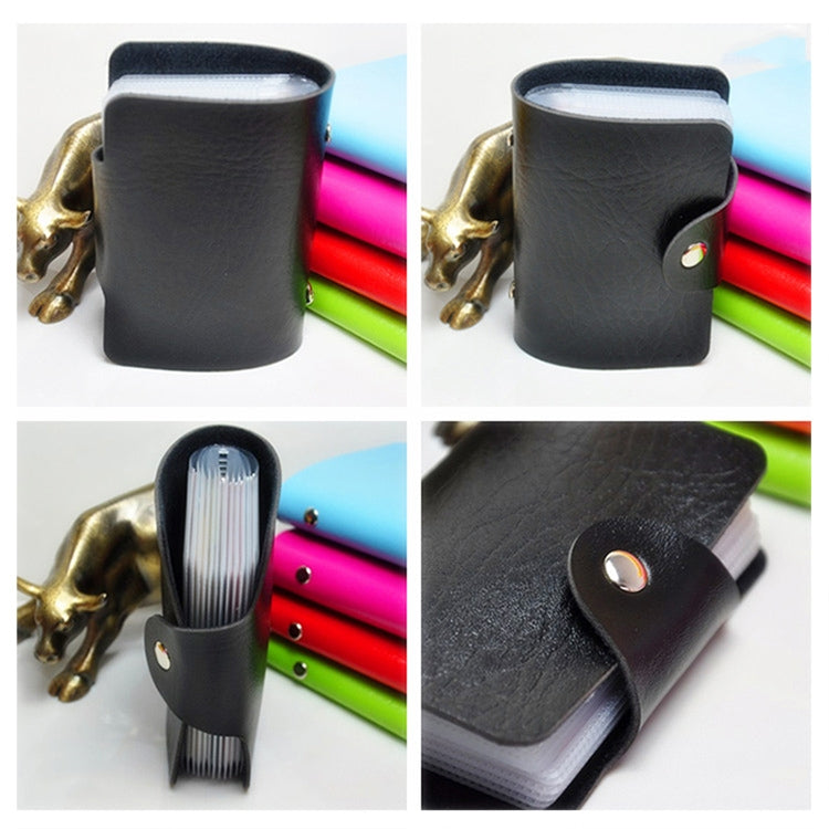 3 PCS Upgraded Version Card Bag Business Card Transparent Protective Cover Color Storage Card Holder, 24 Cards Single Side Single Page