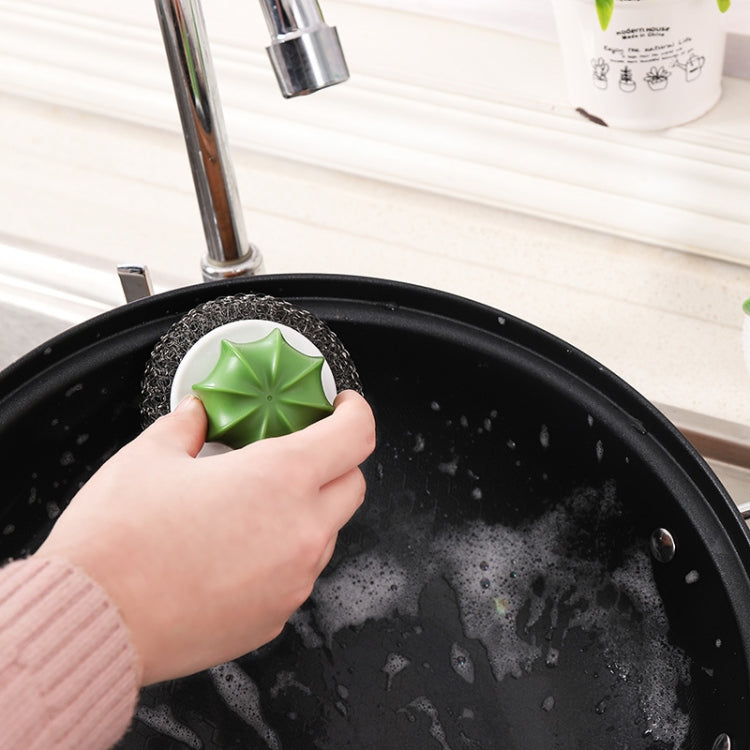 Cactus Kitchen Cleaning Supplies Wire With Handle Powerful Decontamination Pot Brush