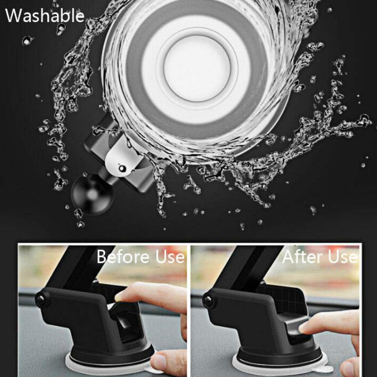 Versatile Car Phone Holder with 360-Degree Rotation and Telescopic Arm