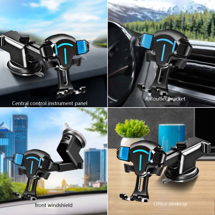 Versatile Car Phone Holder with 360-Degree Rotation and Telescopic Arm