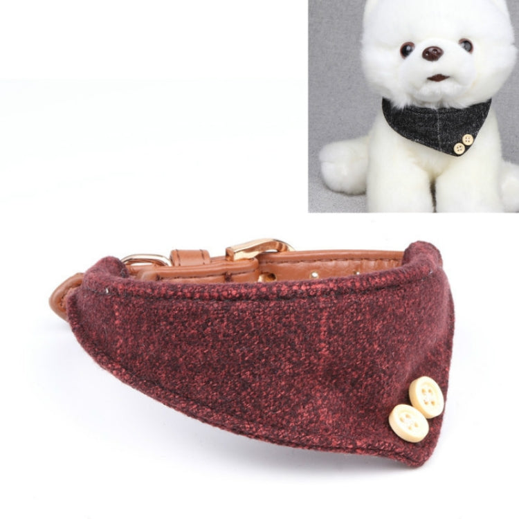 Dog Collars Pet PU Triangle Collars