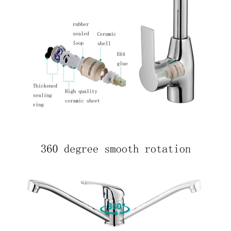 Kitchen Copper Sink Hot & Cold Water Faucet
