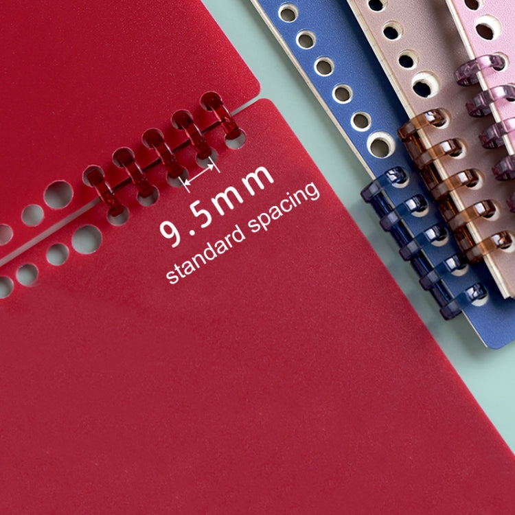 KW-TRIO5 10pcs Grommet Binder Segmented Plastic Binding Rings