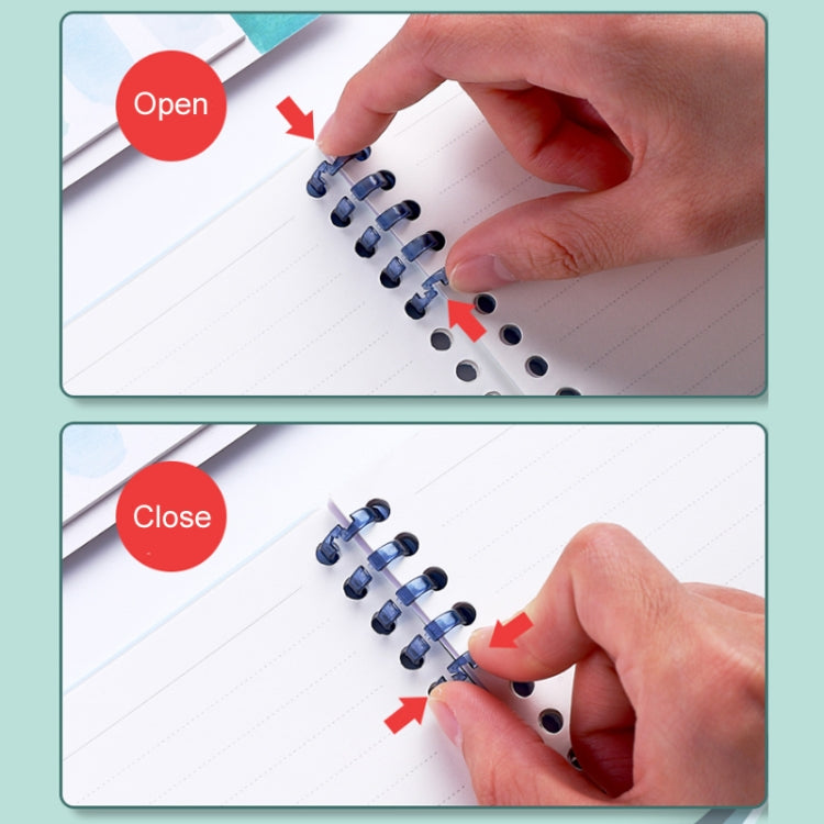 KW-TRIO5 10pcs Grommet Binder Segmented Plastic Binding Rings