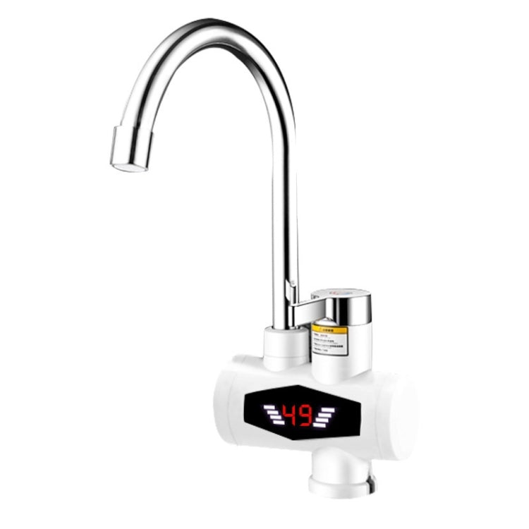 Dynamic Digital Display Instant Heating Electric Hot Water Faucet Kitchen&Domestic Hot&Cold Water Heater EU Plug