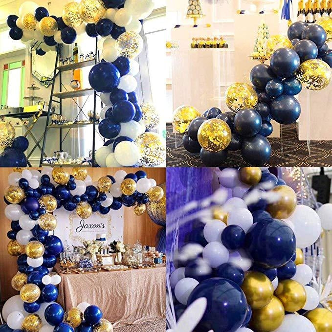 Night Blue Balloon Chain Ink Blue Series Balloon Decoration Set Birthday Party Decoration