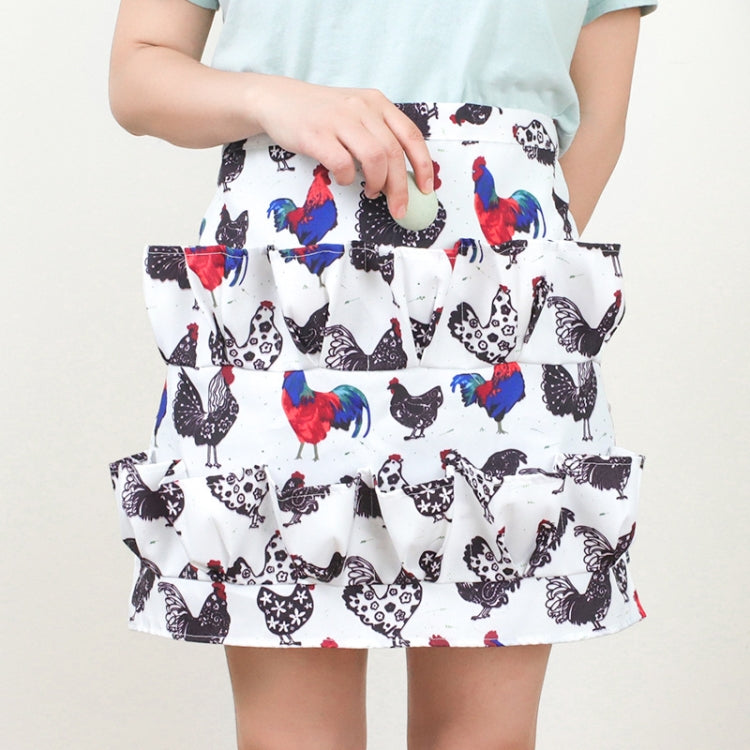 Egg Collection Skirt Multi-Pocket Egg Apron