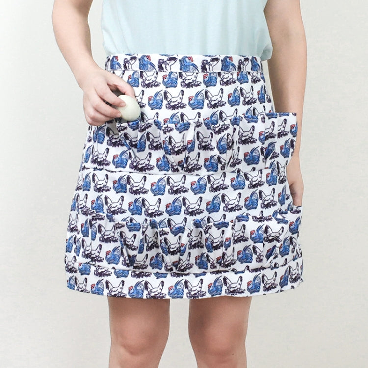 Egg Collection Skirt Multi-Pocket Egg Apron