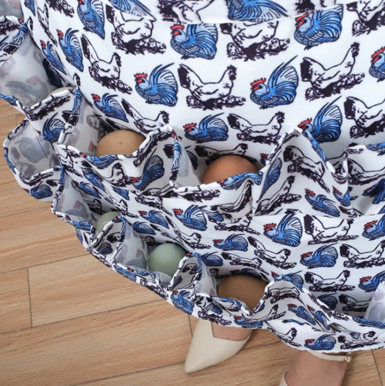 Egg Collection Skirt Multi-Pocket Egg Apron