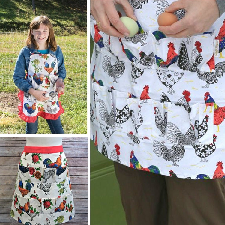 Egg Collection Skirt Multi-Pocket Egg Apron