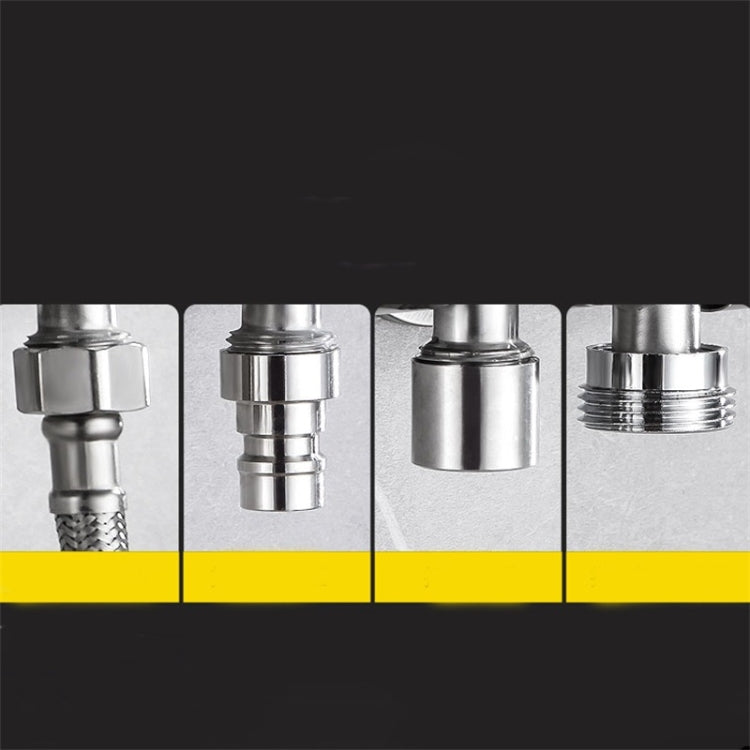 Stainless Steel One-In-Two-Out Multi-Function Three-Way Valve Faucet