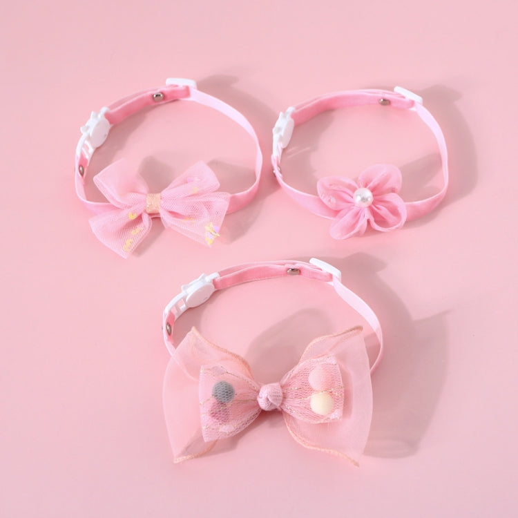 Pet Handmade Adjustable Cat Dog Bow Tie Collar