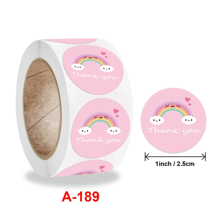 Roll Sticker Cloud Thank You Label