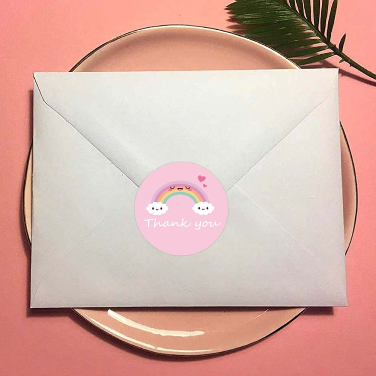 Roll Sticker Cloud Thank You Label
