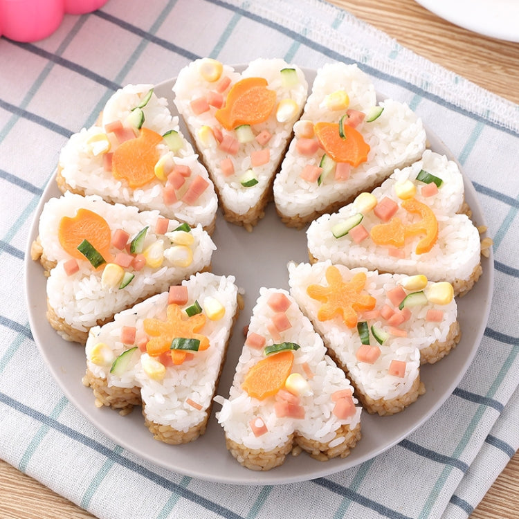 Cake Plate Sushi Mold Set Creative Heart-Shaped Sushi Mold Baked Jelly Pudding Cup Melaleuca Rice Ball Mold