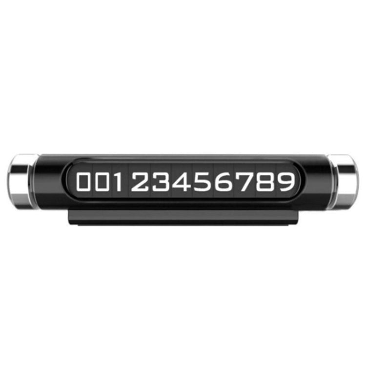 Rotating Luminous Car Parking Card with Magnetic Design and Phone Number Display