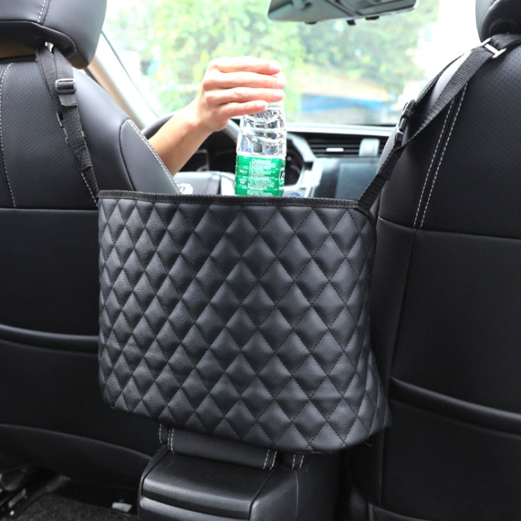 Versatile Car Storage Net Pouch for Easy Access – Universal Leather Organiser for Your Vehicle