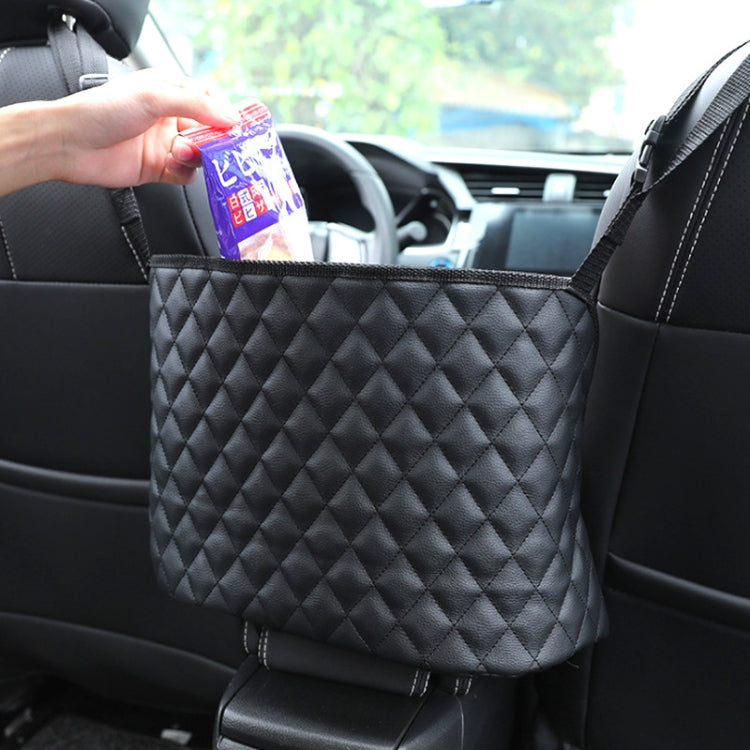 Versatile Car Storage Net Pouch for Easy Access – Universal Leather Organiser for Your Vehicle