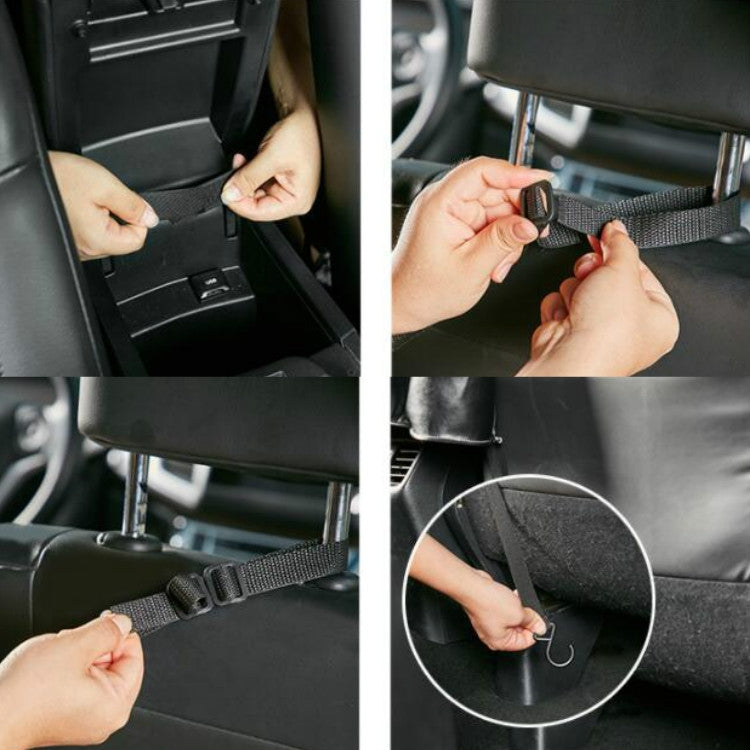 Versatile Leather Car Seat Organiser – Multifunctional Hanging Storage Bag