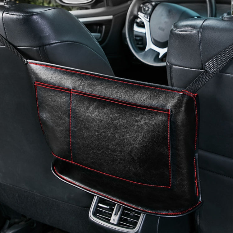 Versatile Leather Car Seat Organiser – Multifunctional Hanging Storage Bag