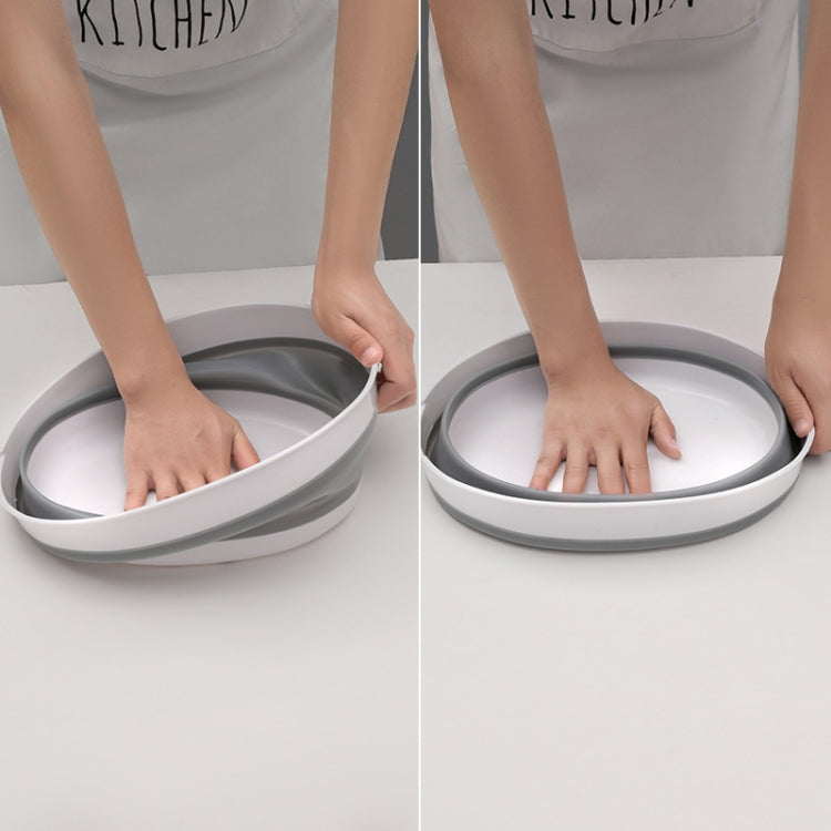 2 Sets Double-Layer Foldable Drain Washing Basket Kitchen Storage Basket Fresh Fruits & Vegetables