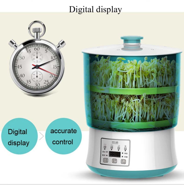 RONGWEI Bean Sprouts Machine Household Automatic Large-Capacity Bean Sprouts Barrel, CN Plug