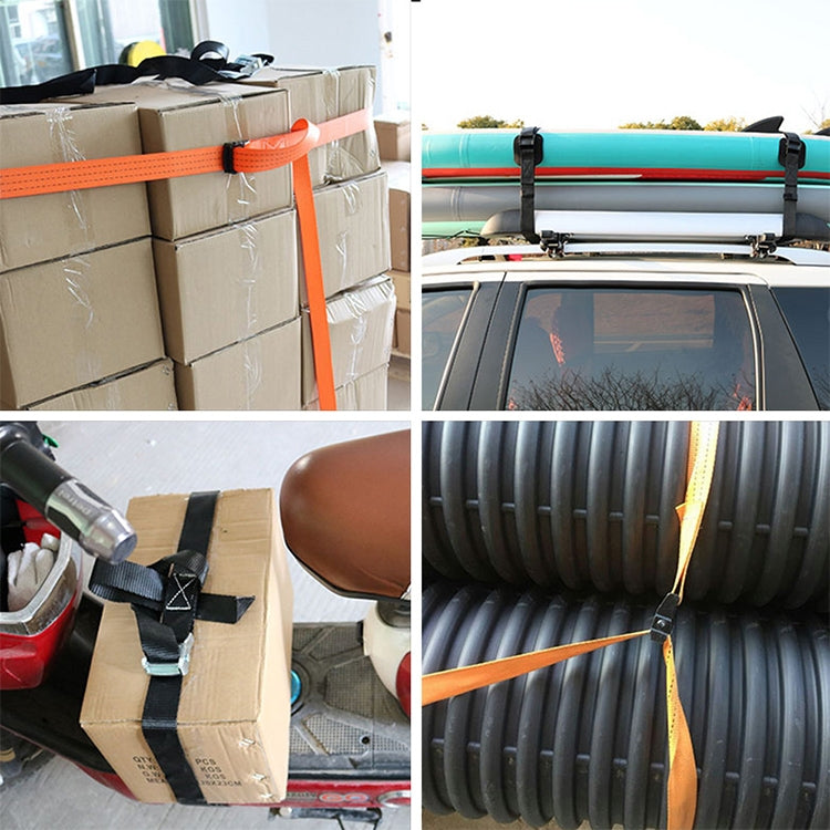 Car Tension Rope Luggage Strap Belt Auto Car Boat Fixed Strap with Alloy Buckle,Random Color Delivery,Length:5m, 5m
