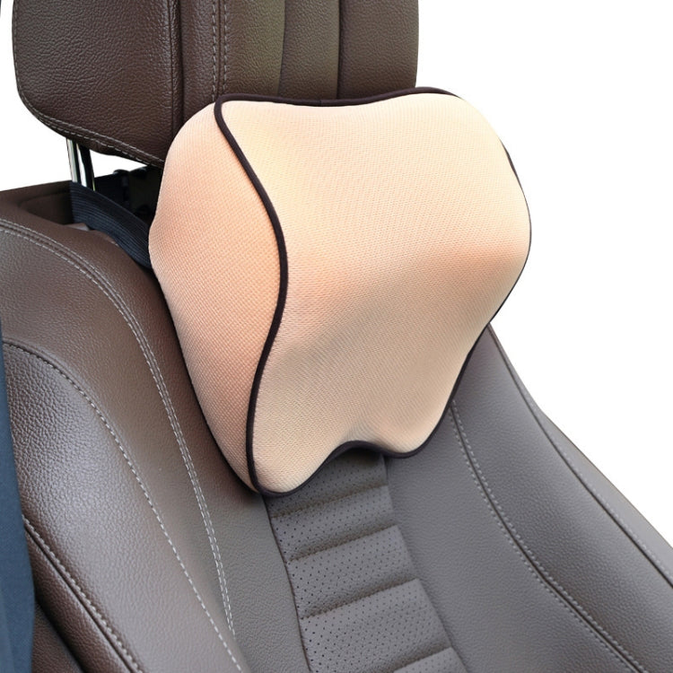 Car Headrest Pillow Neck Pillow Car Memory Foam Cervical Pillow Interior Supplies, Memory Foam Pillow(Black Red Edge), Memory Foam Pillow(Black Brown Edge), Memory Foam Pillow(Black White Edges), Memory Foam Pillow(Beige), Memory Foam Pillow(Light Brown)
