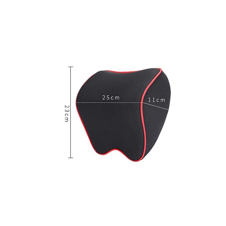 Car Headrest Pillow Neck Pillow Car Memory Foam Cervical Pillow Interior Supplies, Memory Foam Pillow(Black Red Edge), Memory Foam Pillow(Black Brown Edge), Memory Foam Pillow(Black White Edges), Memory Foam Pillow(Beige), Memory Foam Pillow(Light Brown)
